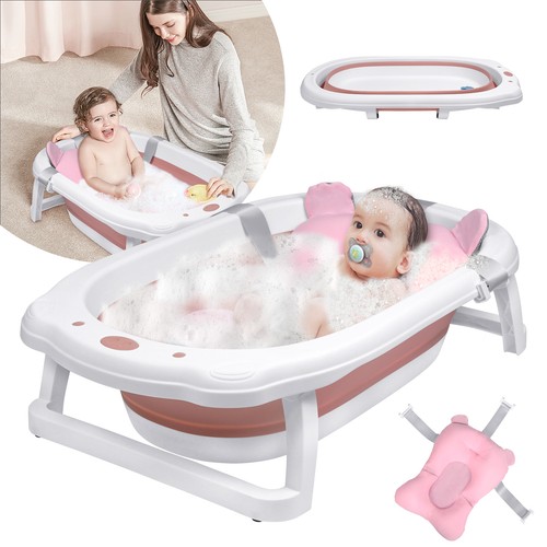 Faltbare babywanne mit - babywanne, kissen